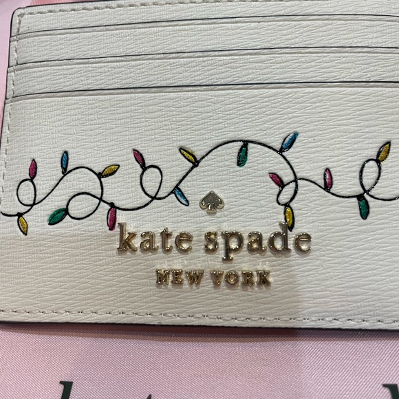 Kate Spade dachshund card holder / case NWT Claude Christmas wallet bag - Picture 3 of 10
